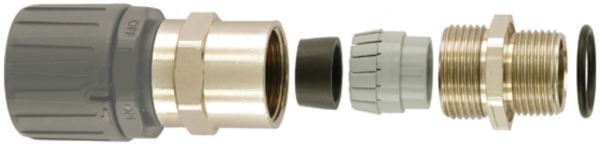 Connector, Straight Swivel Brass External, Thread