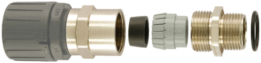 Connector, Straight Swivel Brass External, Thread