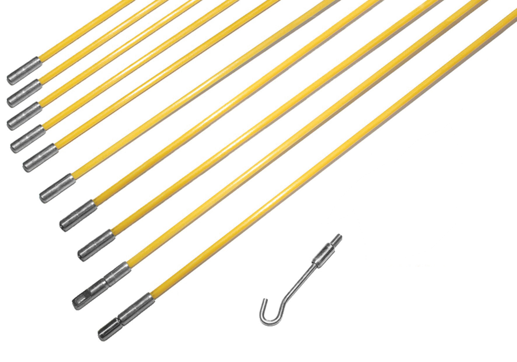 Rod, Flexible Cable Pulling c/w Mini Eye, c/w Mini Hook & Flexi Lead