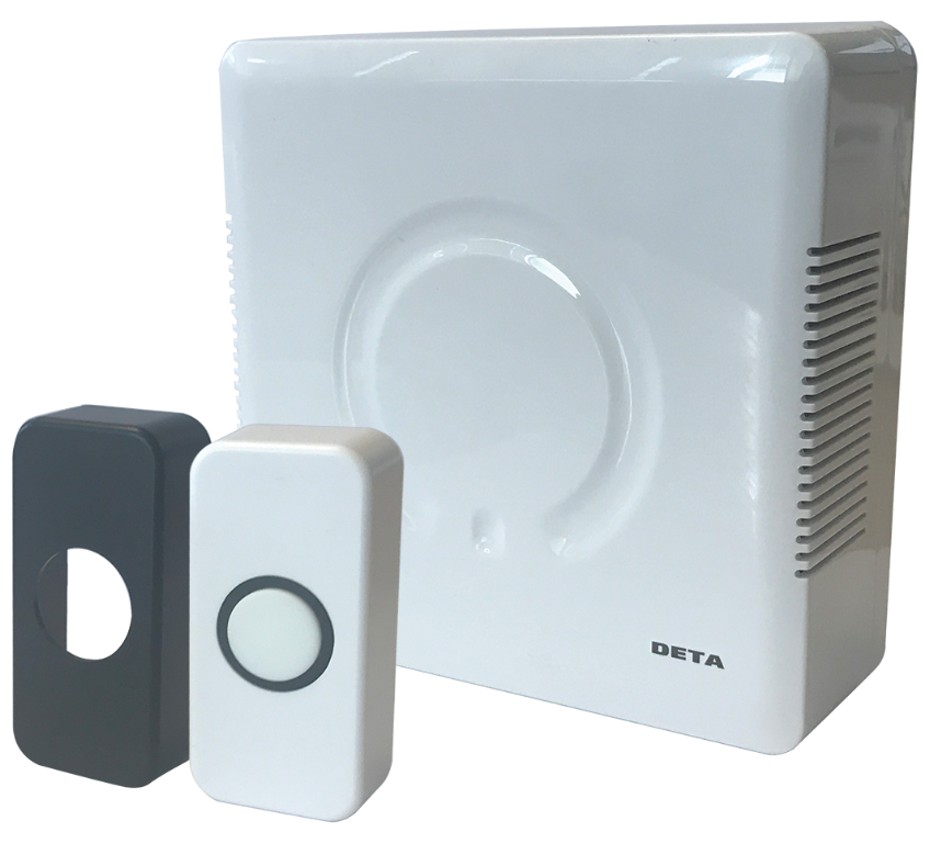 Door Chime, c/w Bell Push&White & Black Covers