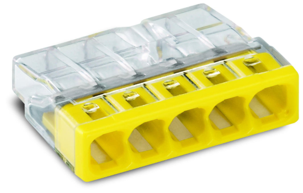 Connector, Push-Wire 5 Conductor, for Junction Boxes