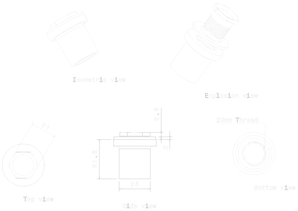 METPRO - FCS1G 20MM GALV FLANGED COUPLER - Image 2