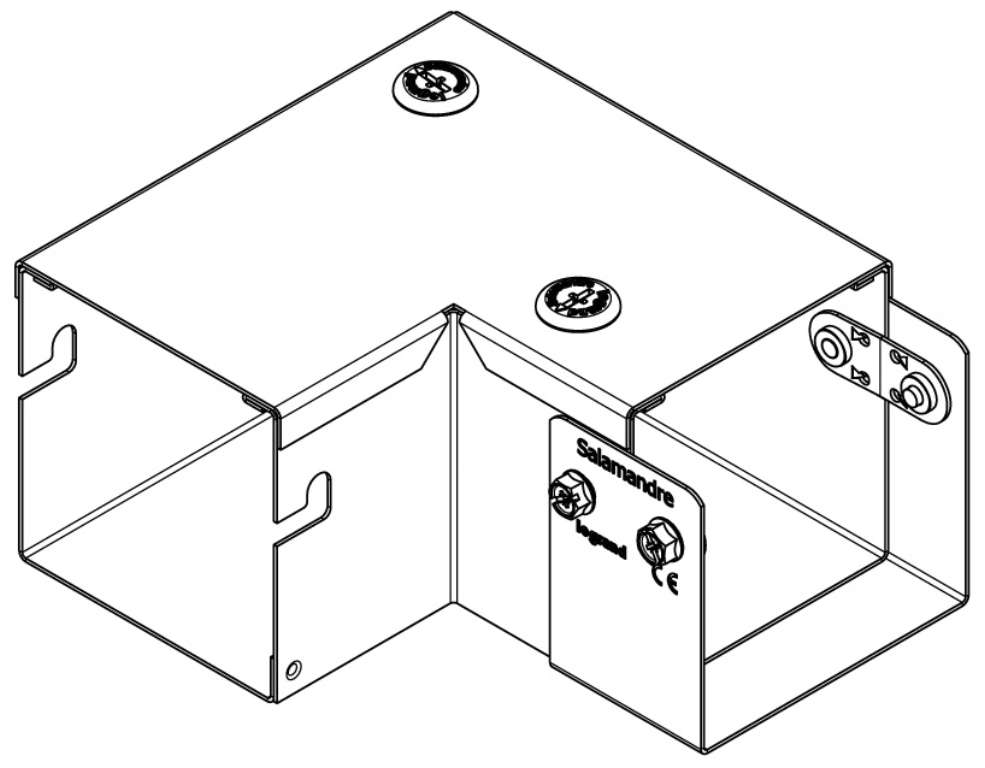 Bend, 90Deg 1 Compartment Top Lid, Square IP4X