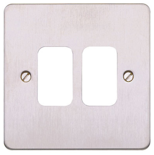 Frontplate, 2 Module c/w Mounting Frame