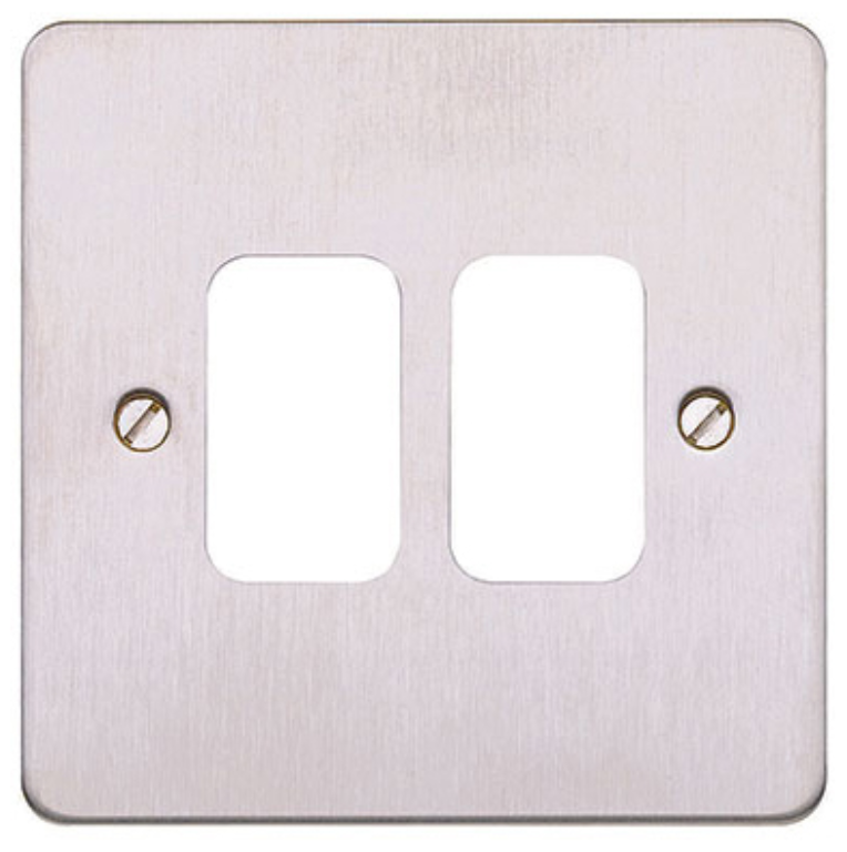Frontplate, 2 Module c/w Mounting Frame