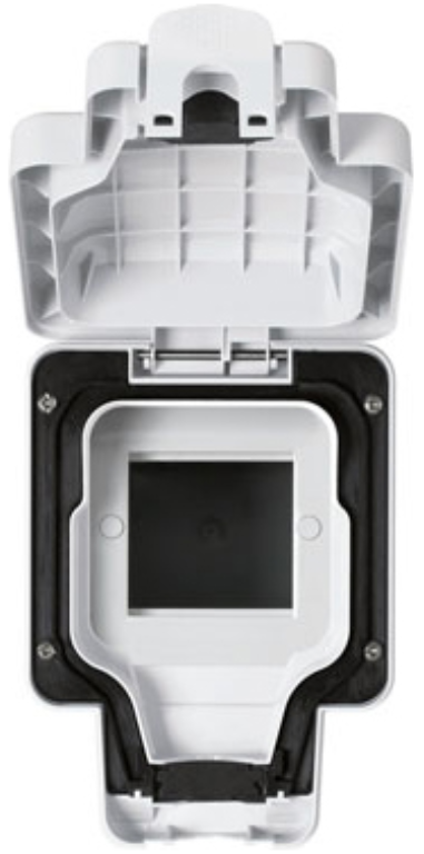 Enclosure, 1 Gang 2 Mod Data Enclosure IP66, For Euro Modules