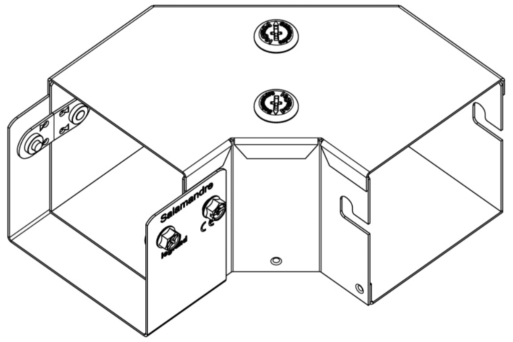 Bend, 90Deg 1 Compartment Top Lid, Gusset IP4X