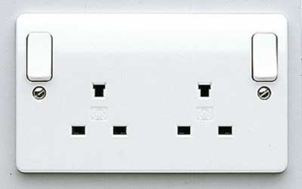 Socket, 2 Gang Switched DP Non Standard