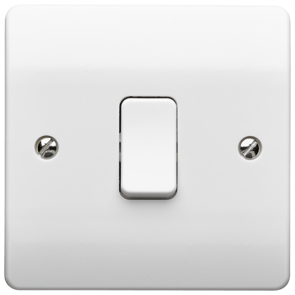 Plate Switch, 1 Gang 1 Way SP