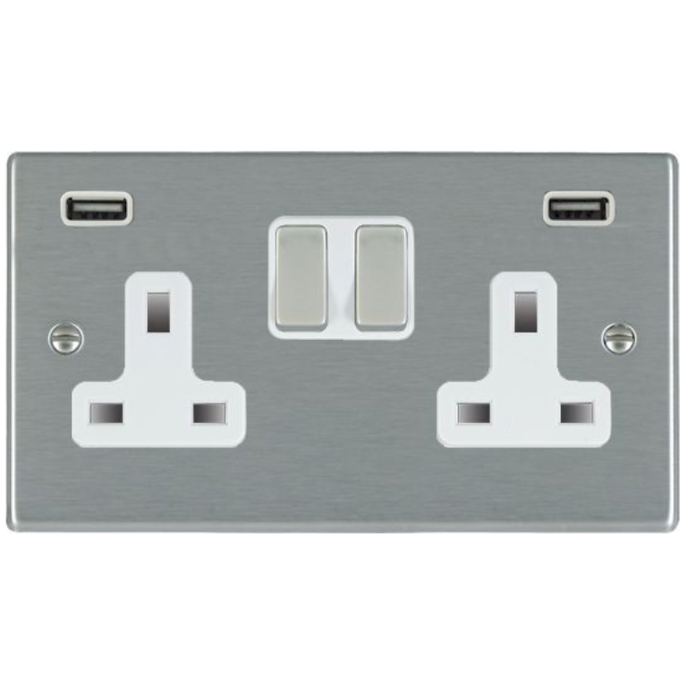 HAMILTON 74SS2USBULTSS-W Skt USB 2G 13A