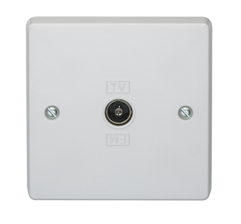 Socket, 1 Gang Coaxial Direct Connection