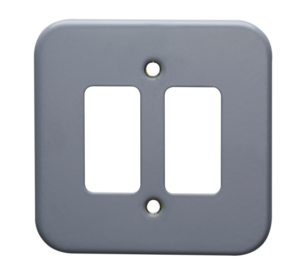 Grid Plate, 2 Gang Rockergrid Surface