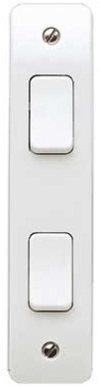 Switch, 2 Gang 2 Way SP Architrave