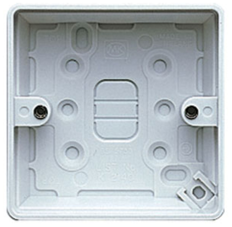 Box, 1 Gang Moulded Surface
