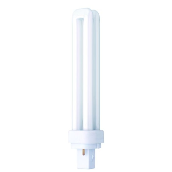 Lamp, Compact Fluorescent 2 Pin G24d-3, Double Turn Tube