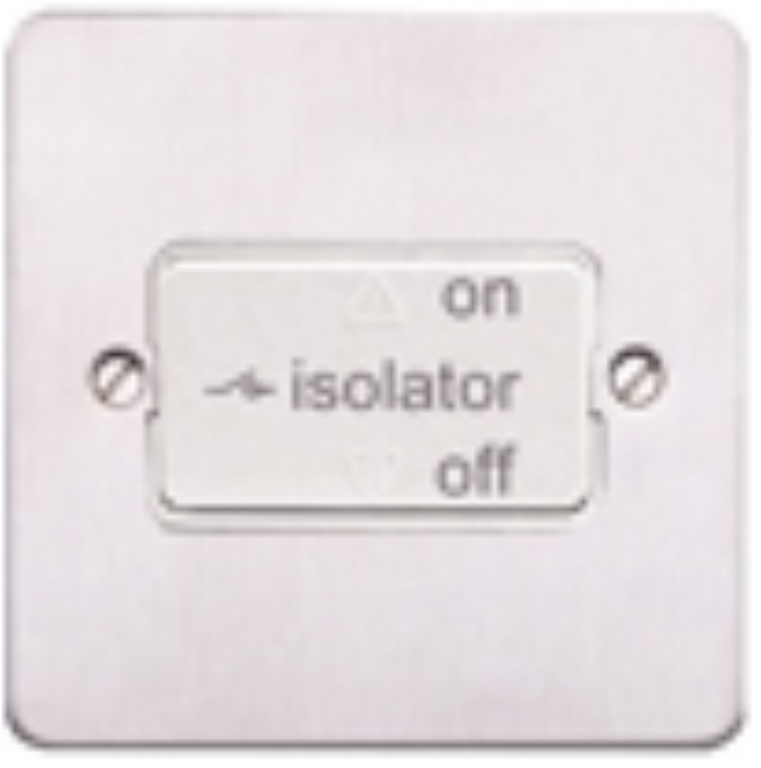 Switch, 3P Fan Isolator, White Inserts