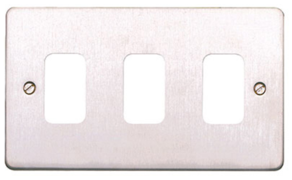 Frontplate, 3 Module c/w Mounting Frame