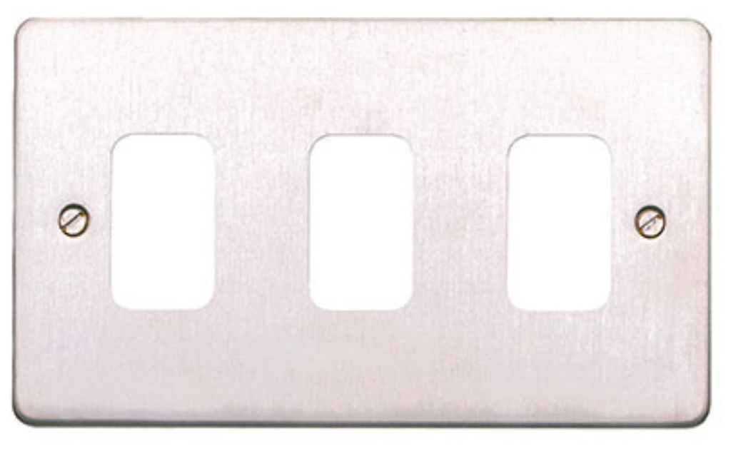 Frontplate, 3 Module c/w Mounting Frame