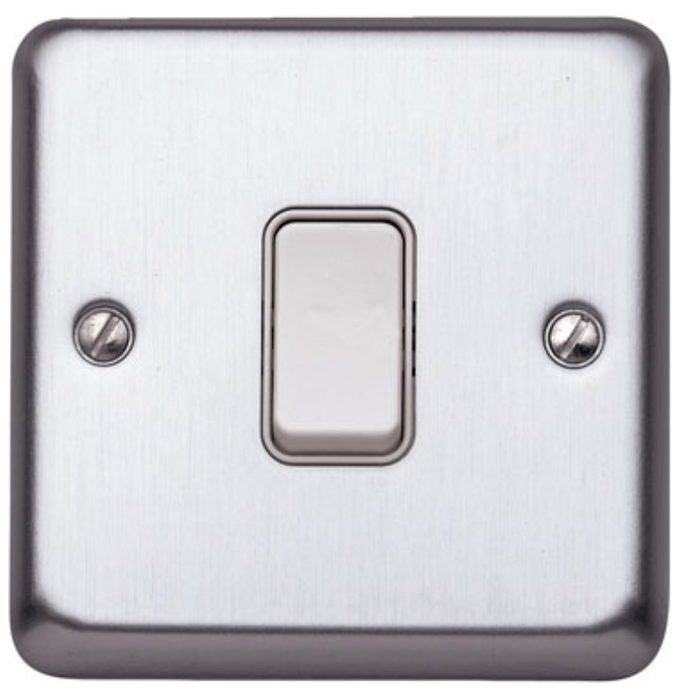 Plate Switch, 1 Gang 2 Way SP