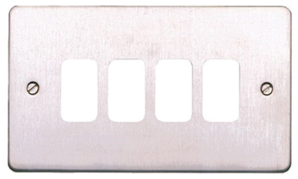 Frontplate, 4 Module c/w Mounting Frame