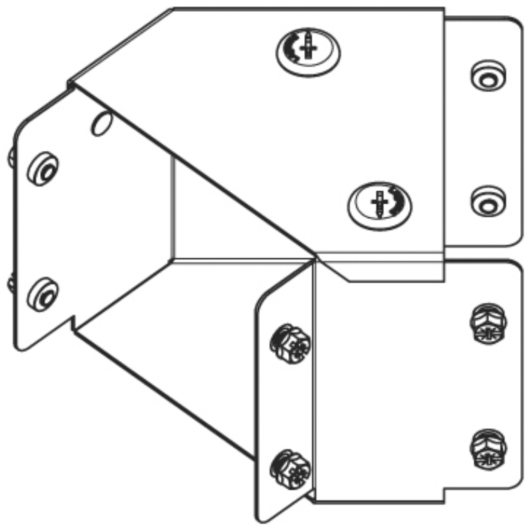 Bend, 45Deg 1 Compartment Top Lid, IP30