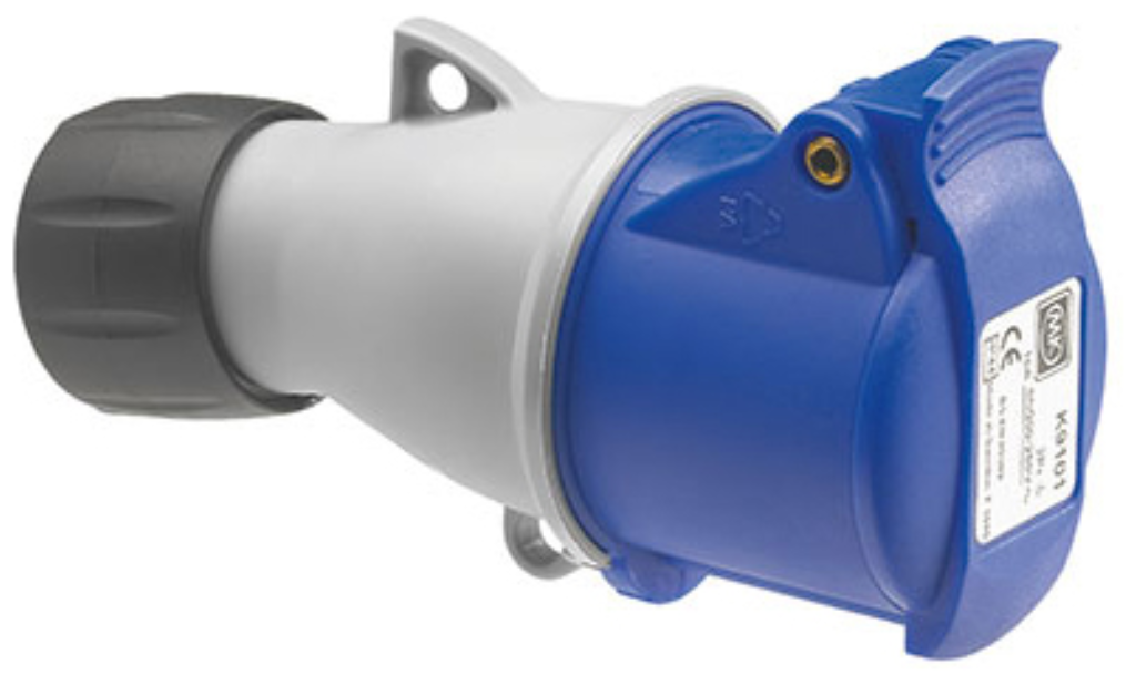 Connector, 2P+E IP44
