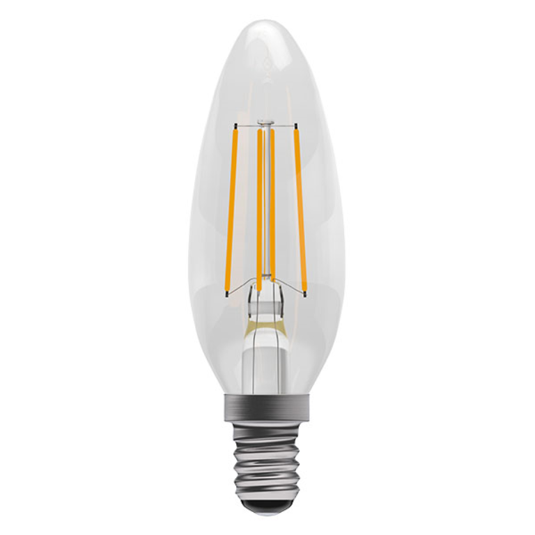 Lamp, LED Filament E14 SES, Candle Dimmable Clear