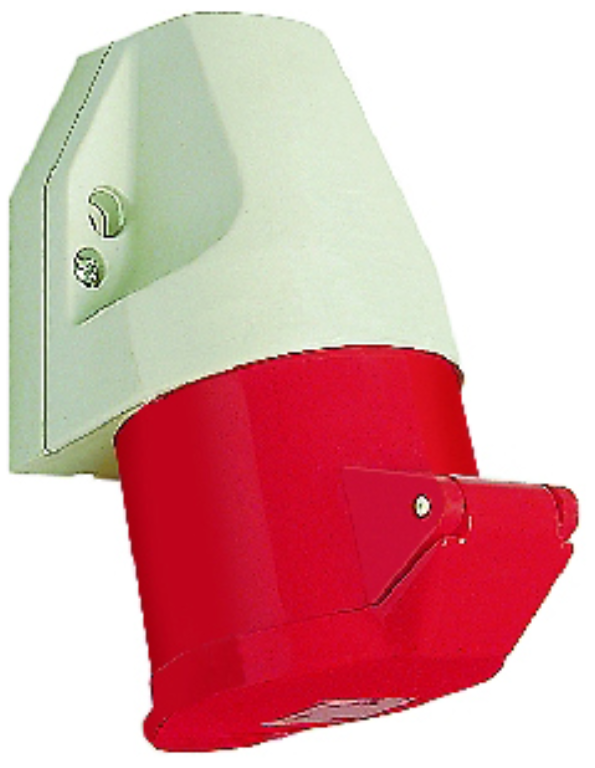 Socket, Wall 3P+E Top Entry IP44