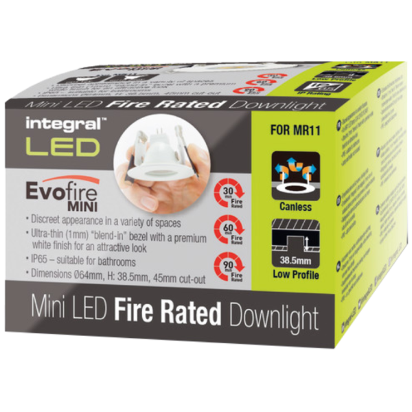 Downlight, Evofire Mini Round Fire Rated IP65, 45mm Cutout No Lamp Holder - Image 2
