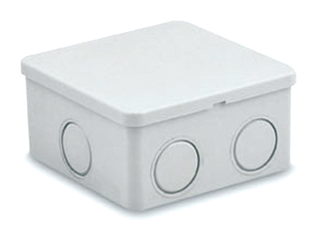 Junction Box, c/w Knockouts & Press Fit Cover, IP44