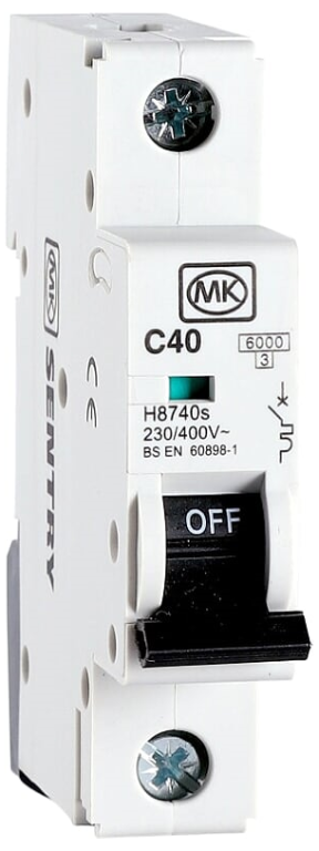 MCB, SP Type C, 1 Module