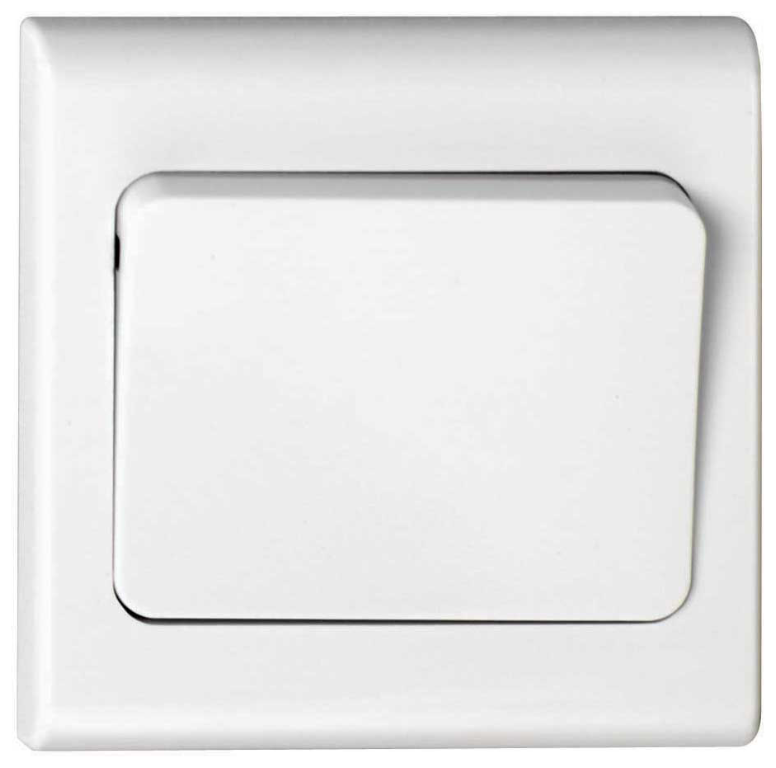 Plate Switch, 1 Gang 2 Way c/w Wide Rocker