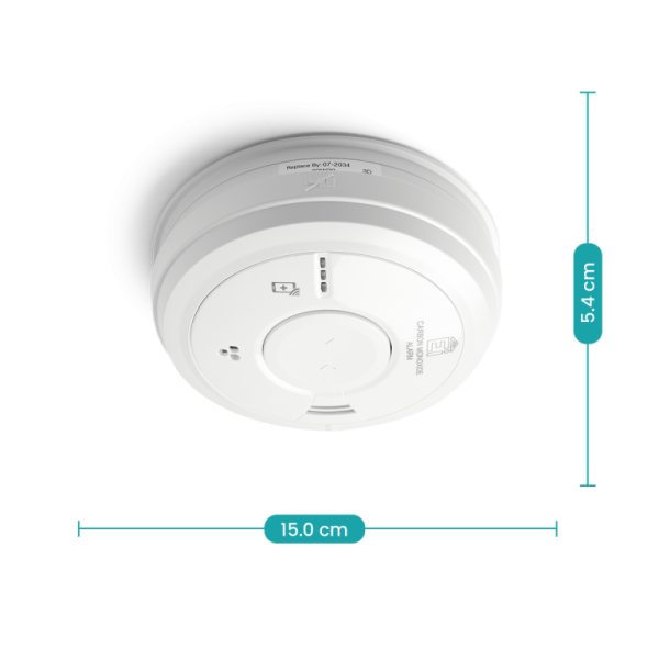 Carbon Monoxide Alarm, Mains, 10Yr Lithium Back-up Easi-fit Base - Image 4