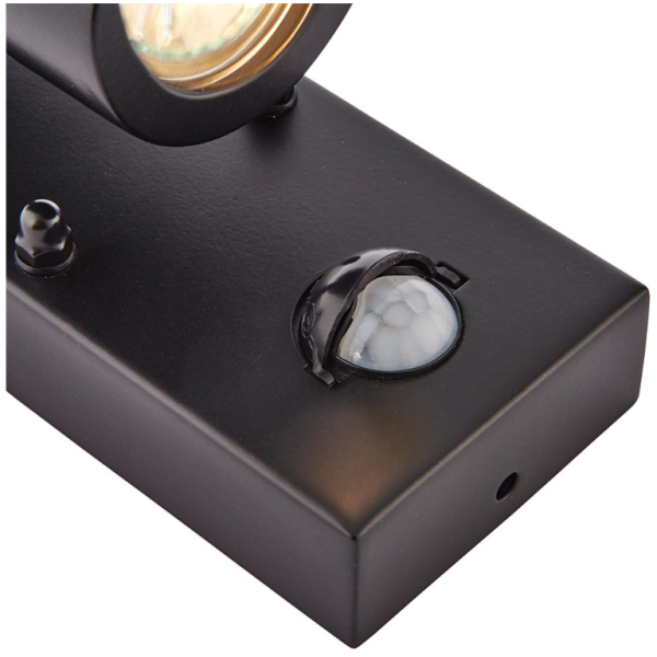 Wall Light, Palin 2 Light & PIR IP44, c/w Clear Glass - Image 3