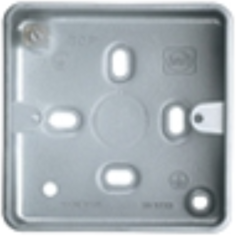 Box, 1 Gang Surface, c/w 6 x 20mm Knockouts