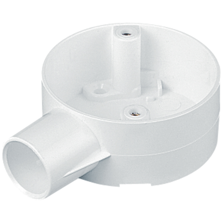 MT 25MM TERM BOX WHI