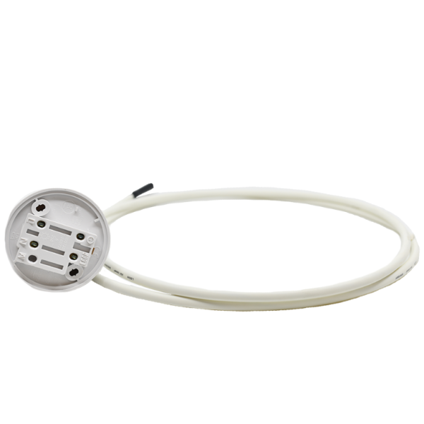 Ceiling Rose, 4 Pin Pre-Wired Plug-In, c/w 1mm2x2m LSZH Flexible Cord - Image 2