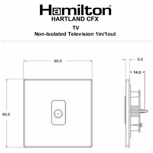 Hamln 74CTVW Socket Coax 1G - Image 3