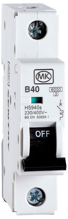 MCB, SP Type B, 1 Module
