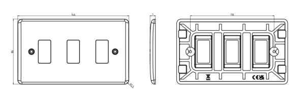 Faceplate, 3G Curved Edge - Image 2