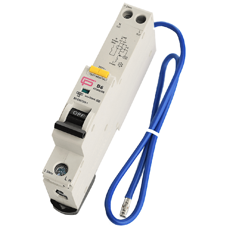 FUSEBOX RCBO SPN 6A 30MA 6KA- TYPE A