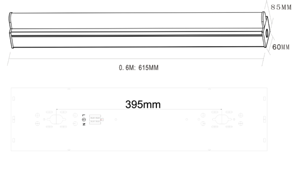 Batten, Single LED 4000K - Image 2