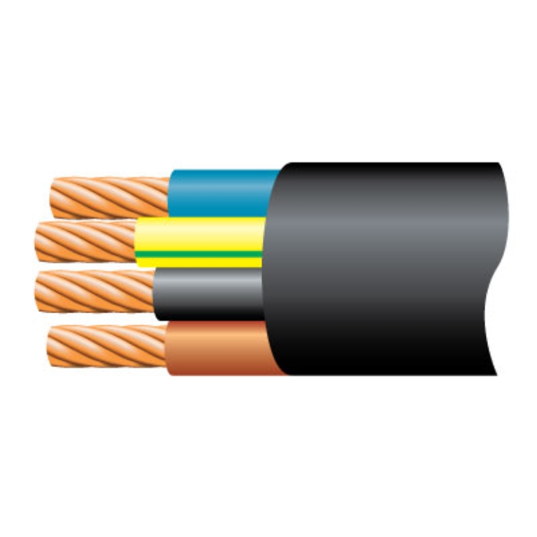 Cable, 4 Core Circular Flex LSZH, 100m Reel (Price Per Mtr)