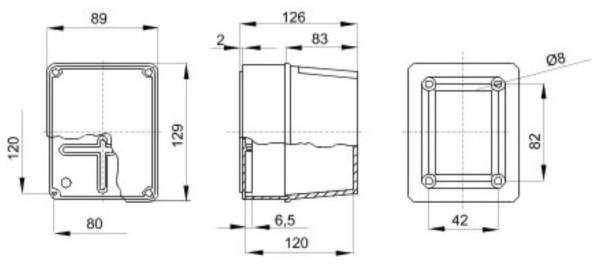 Junction Box, Smooth Walls c/w Deep Screwed Lid, IP56 - Image 2