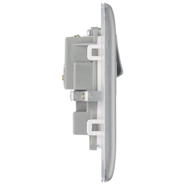 Socket, Switched 2 Gang DP c/w White Insert - Image 2