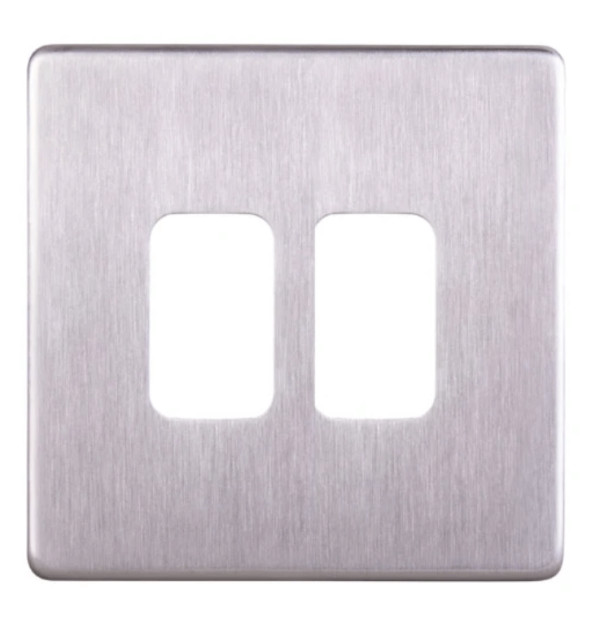 Grid Plate, 2 Gang