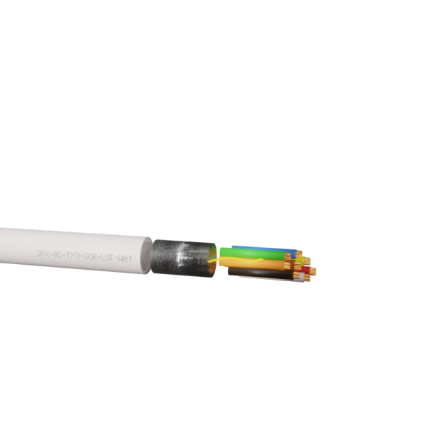 Cable, Alarm 8 Core TCCA Type 3 Scrnd LSF, Reel of 100m - Image 2