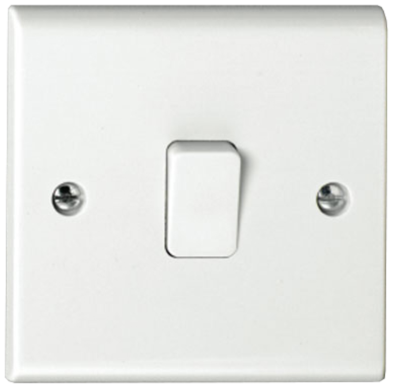 DETA S1203 1 GANG 2WAY PLATE SWITCH