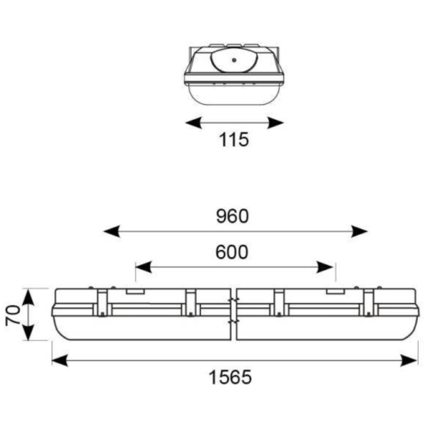 Luminaire, LED 4000K, Non-Corrosive IP65 c/w Driver - Image 2