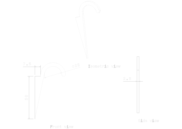 METPRO - CF2G 25MM GALV FLAT CRAMPET - Image 2
